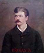 Jovan Bijelic 62x50cm – Portret Petra Bojanovica 1907.godina – ulje na platnu